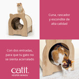 Cueva refugio rascador para gatos Catit Vesper Minou