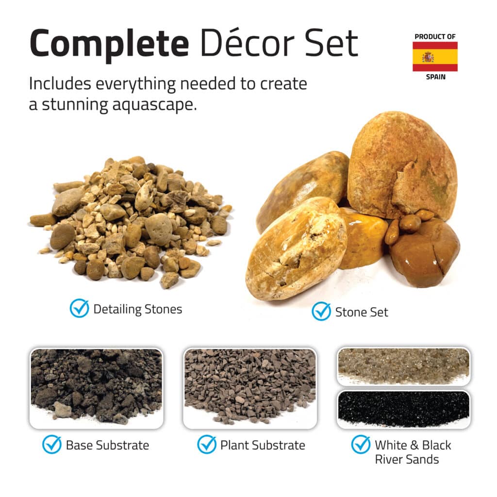 Kit de piedras y grava para acuascaping Fluval - Ámbar