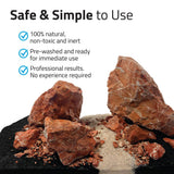 Kit de piedras y grava para acuascaping Fluval - Rojo