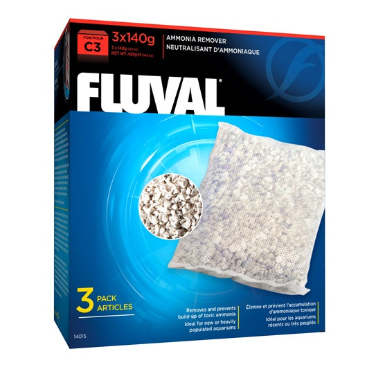 Eliminador amoniaco para filtro mochila Fluval C - Pack de 3