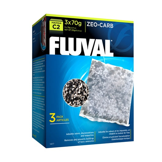 Zeo Carb para filtro mochila Fluval C - Pack de 3