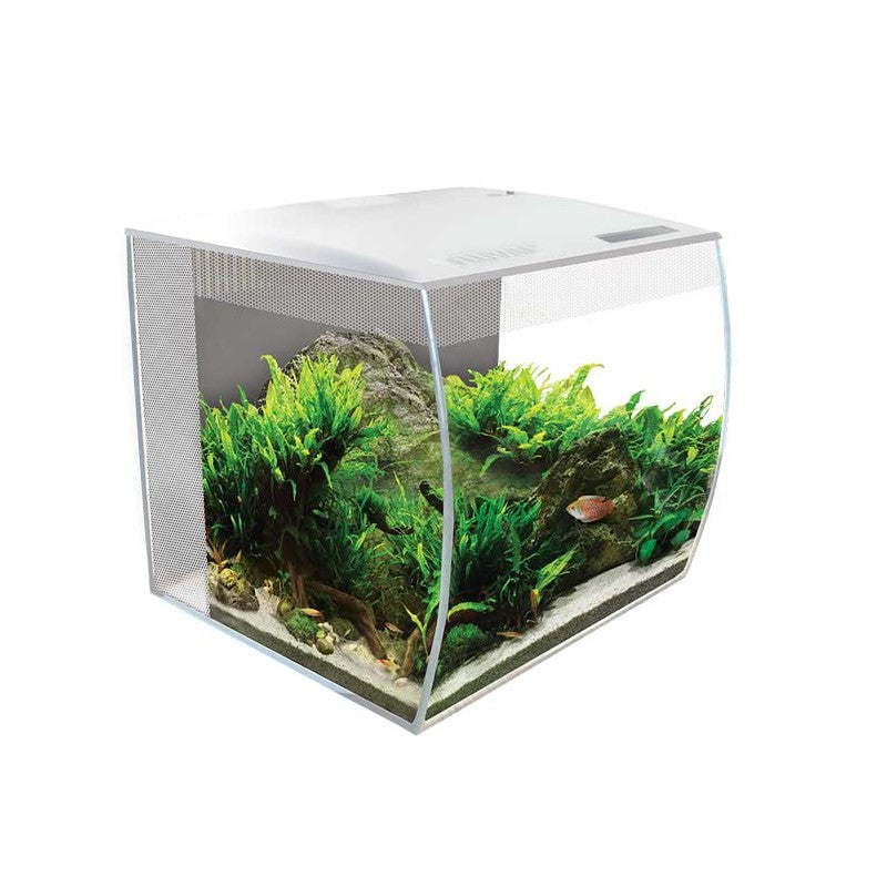 kit de acuario fluval flex de 34 litros blanco