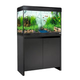 Acuario Fluval Roma 125 litros negro con mesa en negro