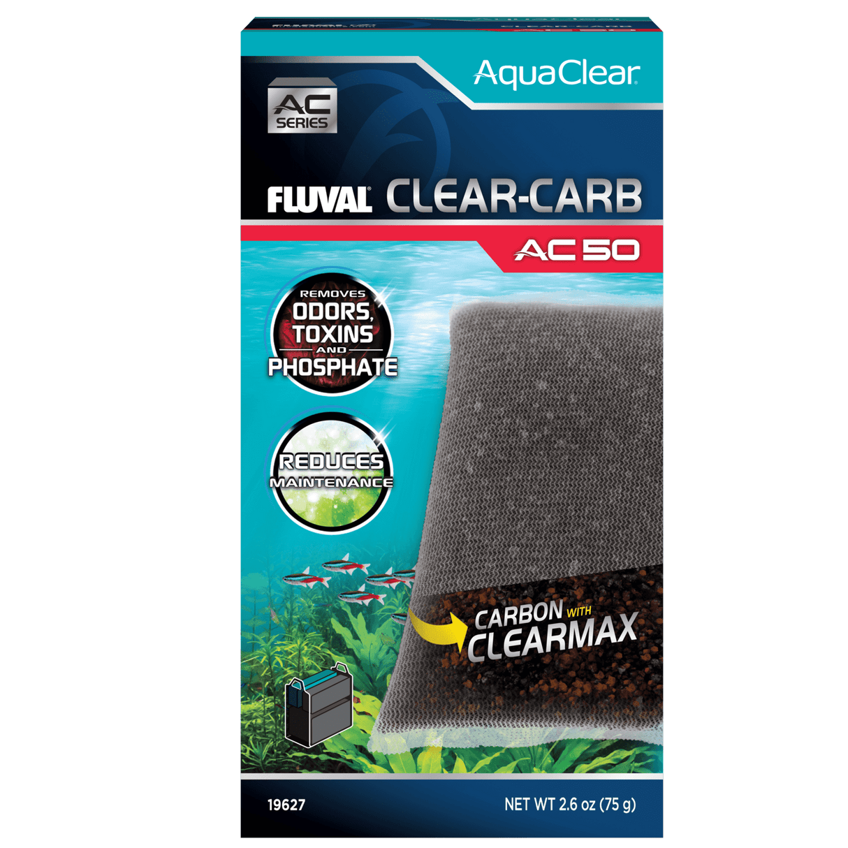 Material filtrante Clear-Carb para filtro AquaClear Fluval AC