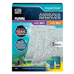 Pack ahorro eliminador de amoniaco para filtro AquaClear Fluval AC - Pack de 3