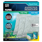 Pack ahorro eliminador de amoniaco para filtro AquaClear Fluval AC - Pack de 3