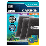 Pack ahorro carbón para filtro AquaClear Fluval AC - Pack de 3