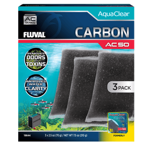Pack ahorro carbón para filtro AquaClear Fluval AC - Pack de 3