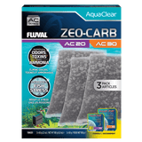 Pack ahorro Zeo-Carb para filtro AquaClear Fluval AC - Pack de 3