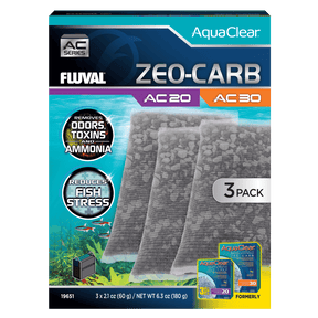 Pack ahorro Zeo-Carb para filtro AquaClear Fluval AC - Pack de 3