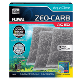 Pack ahorro Zeo-Carb para filtro AquaClear Fluval AC - Pack de 3