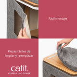 Árbol rascador para gatos Catit Vesper Cubo Tower - Piedra