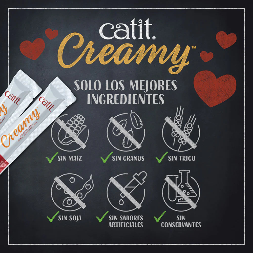 Snacks cremosos para gatos Catit Creamy – 50 Tubos