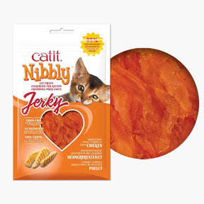 Snacks masticables para gatos Catit Nibbly Jerky