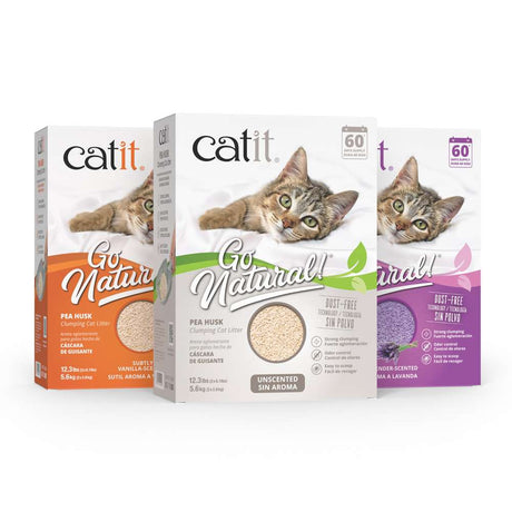 Arena para Gatos Aglomerante de Cáscara de Guisante Catit Go Natural