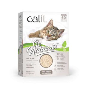 Arena para Gatos Aglomerante de Cáscara de Guisante Catit Go Natural