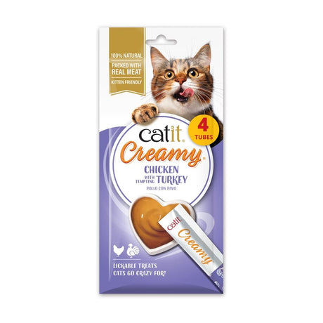 Snacks cremosos para gatos Catit Creamy – 4 Tubos