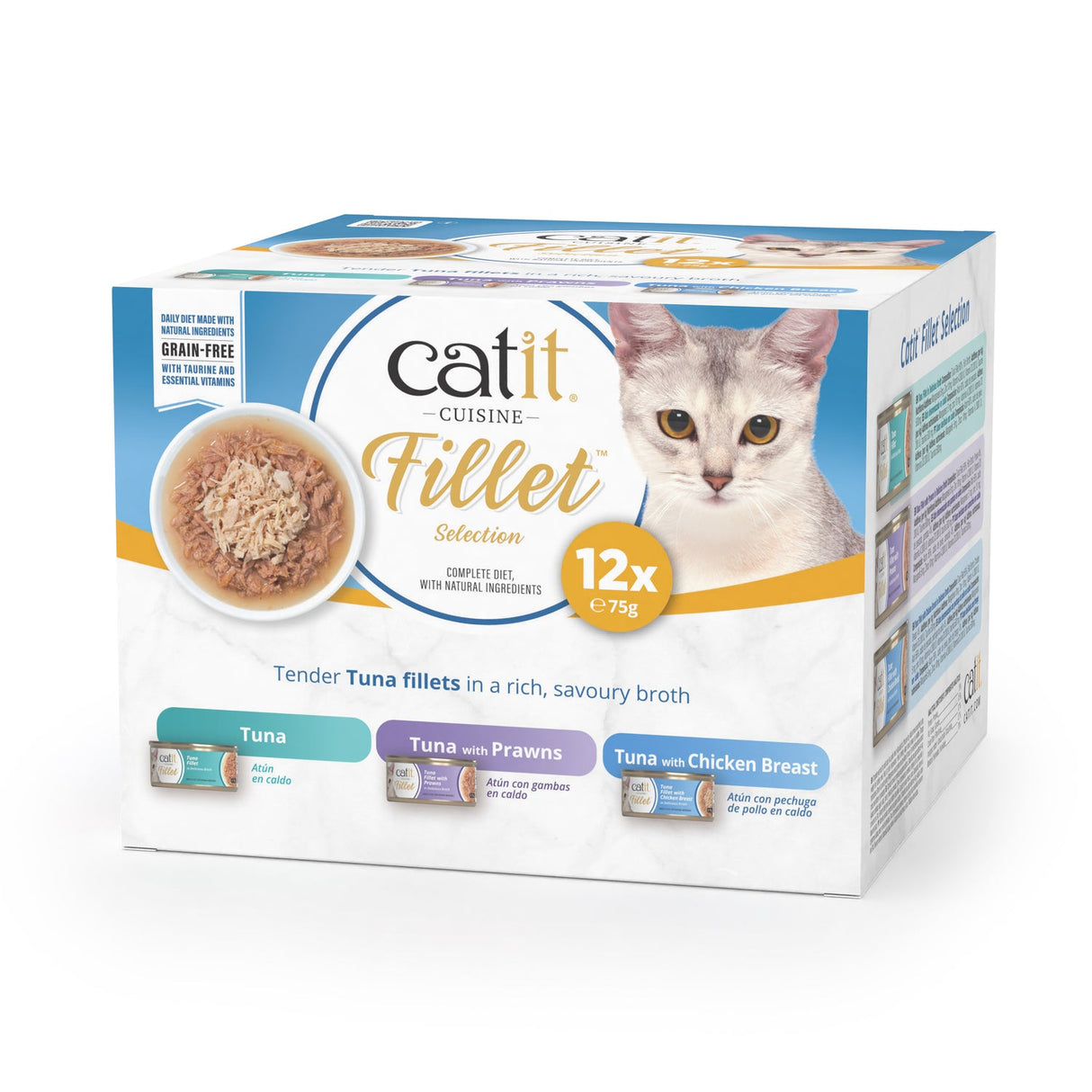 Atún desmenuzado para gatos Catit Cuisine Fillet