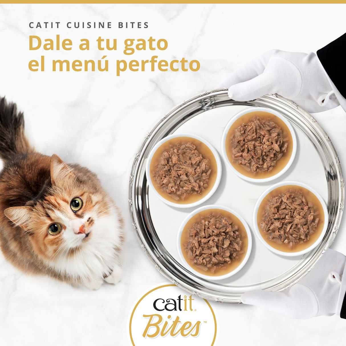 Trocitos de carne en salsa para gatos Catit Cuisine Bites