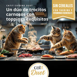 Dúo de carne con toppings para gatos Catit Cuisine Duet