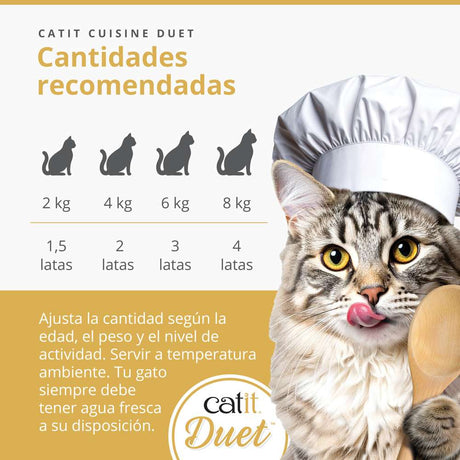 Dúo de carne con toppings para gatos Catit Cuisine Duet