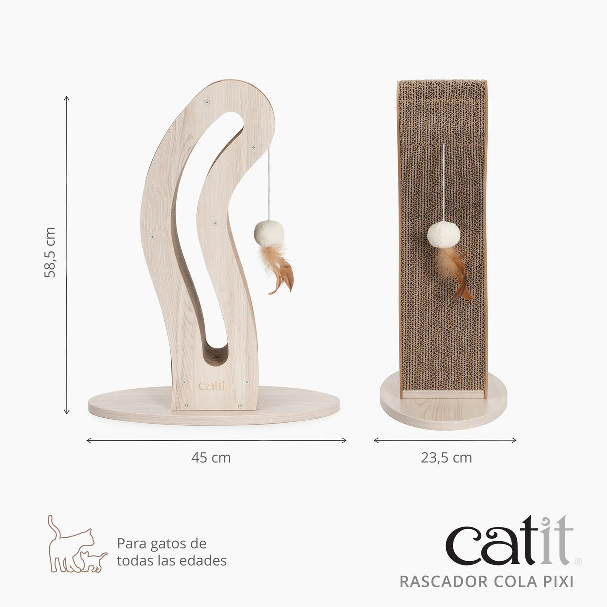Rascadores de cartón para gatos Catit PIXI