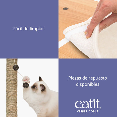 Árbol rascador para gatos Catit Vesper Doble
