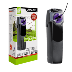 Filtro interno Aquael UNIFILTER UV 750 con su embalaje