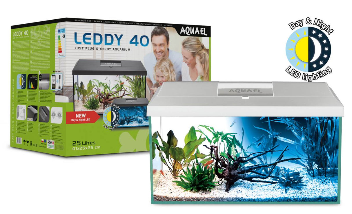 Kit de acuario LEDDY DAY & NIGHT 40 en color blanco