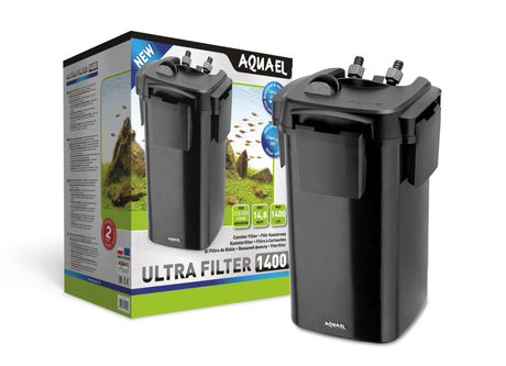 Filtro externo aquael filter 1400 con su embalaje