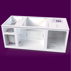 Vista fronta y superior del sumidero Sump AF980