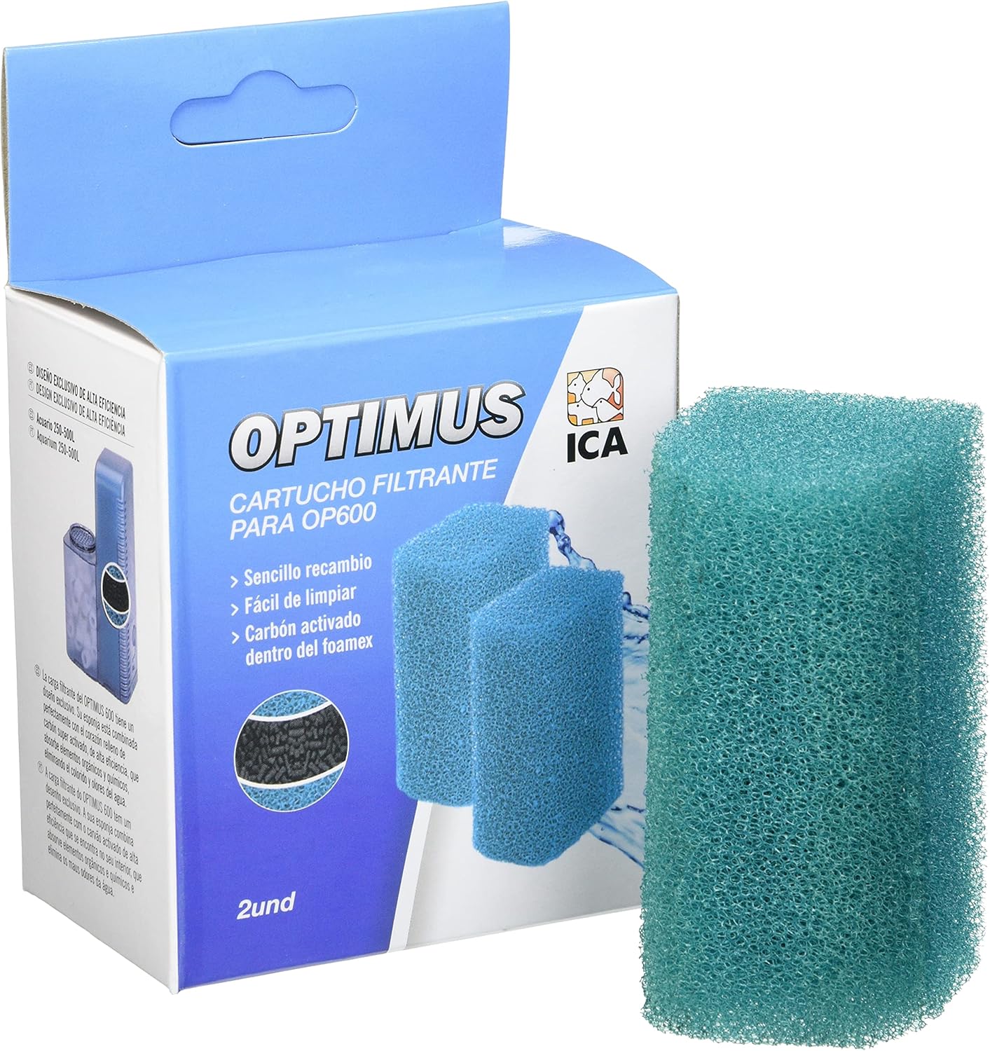 Carga FOAMEX + Carbón para OPTIMUS 600