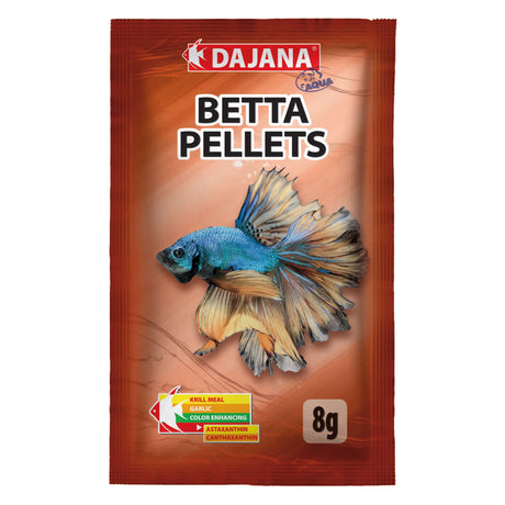 Alimento BETTA PELLETS de DAJANA 8 gramos