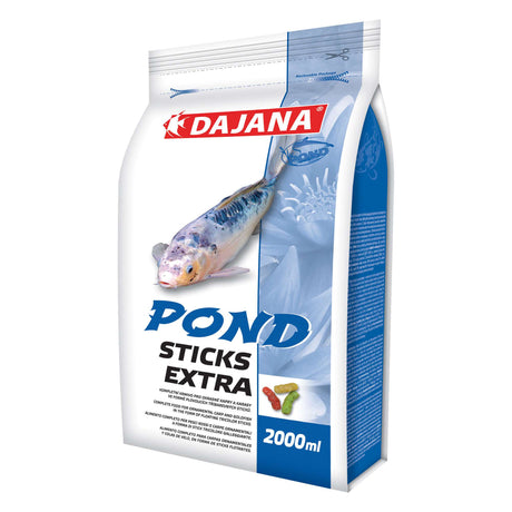 Alimentos para peces de estanque STICKS EXTRA de DAJANA de 2 Litros