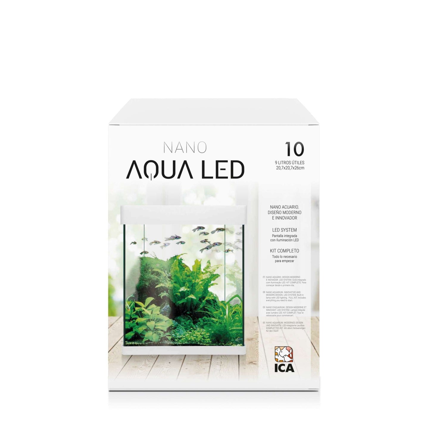 Kit de acuario NANO AQUA LED Crystal