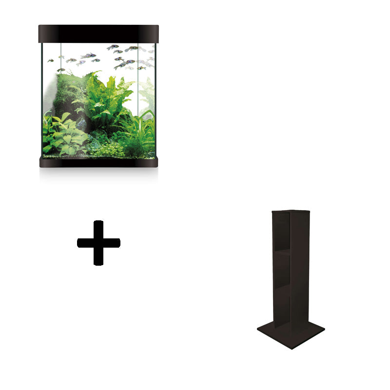 Kit de acuario NANO AQUA LED NEGRO