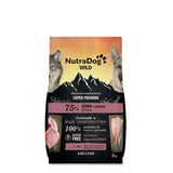 Alimento semihúmedo para perros adultos cerdo y pescado 75% NutraDog WILD - NDW0204