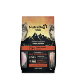 Alimento semihúmedo para perros adultos pavo y pescado 75% NutraDog WILD - NDW0206