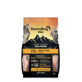 Alimento semihúmedo para perros adultos pollo y pescado 75% NutraDog WILD - NDW0207