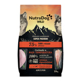Alimento semihúmedo para perros adultos pavo y pescado 75% NutraDog WILD - NDW1006