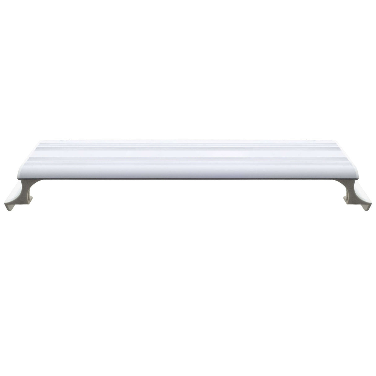 Vista frontal de la Pantalla Aqualed Génesis en color blanco.