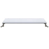 Vista frontal de la Pantalla Aqualed Génesis en color blanco.