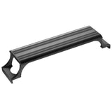 Vista frontal y lateral de la Pantalla Aqualed Génesis en color negro.