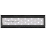 Vista de los leds de la Pantalla Aqualed Génesis luz blanca en color negro.