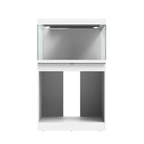 Vista con el mueble abierto del Acuario con mesa Waterbox Eden X 60
