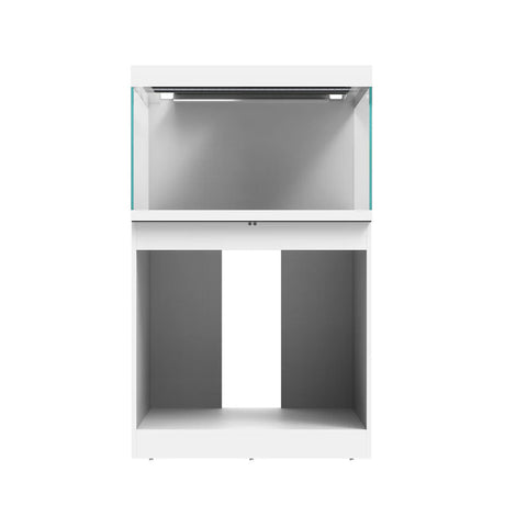 Vista con el mueble abierto del Acuario con mesa Waterbox Eden X 60