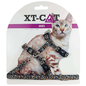 Set de arnés y correa leopardo XT-CAT - XTC110
