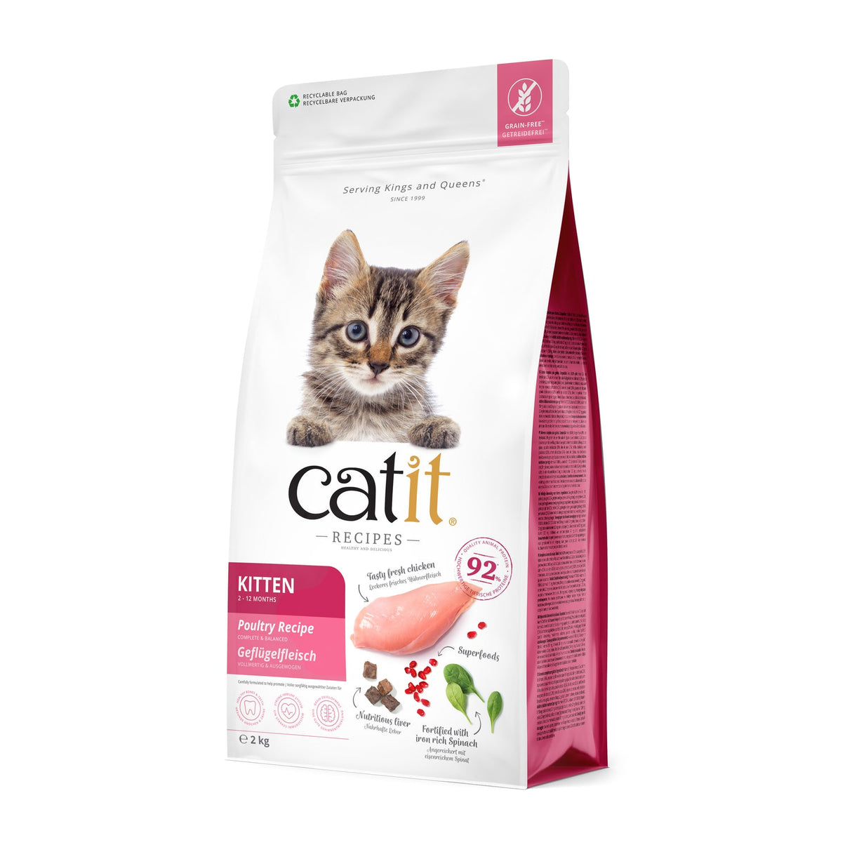 Pienso para gatito junior Catit Recipes - Receta de Aves para KITTEN