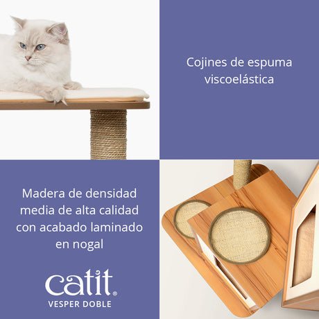 Árbol rascador para gatos Catit Vesper Doble