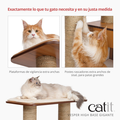 Árbol rascador para gatos de razas grandes Catit Vesper High Base Gigante